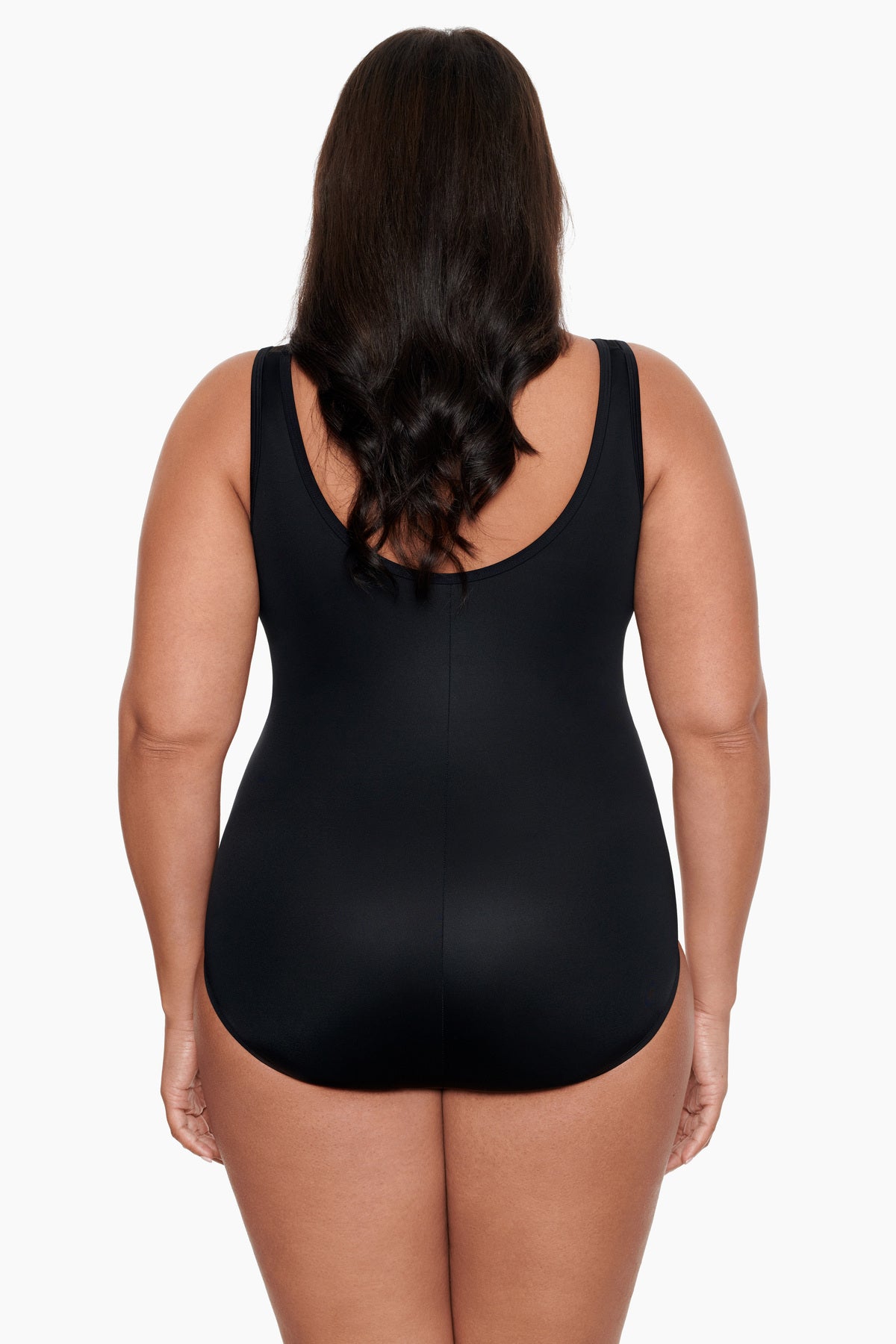 Back view of Mesh High Neck One Piece in Party Animal