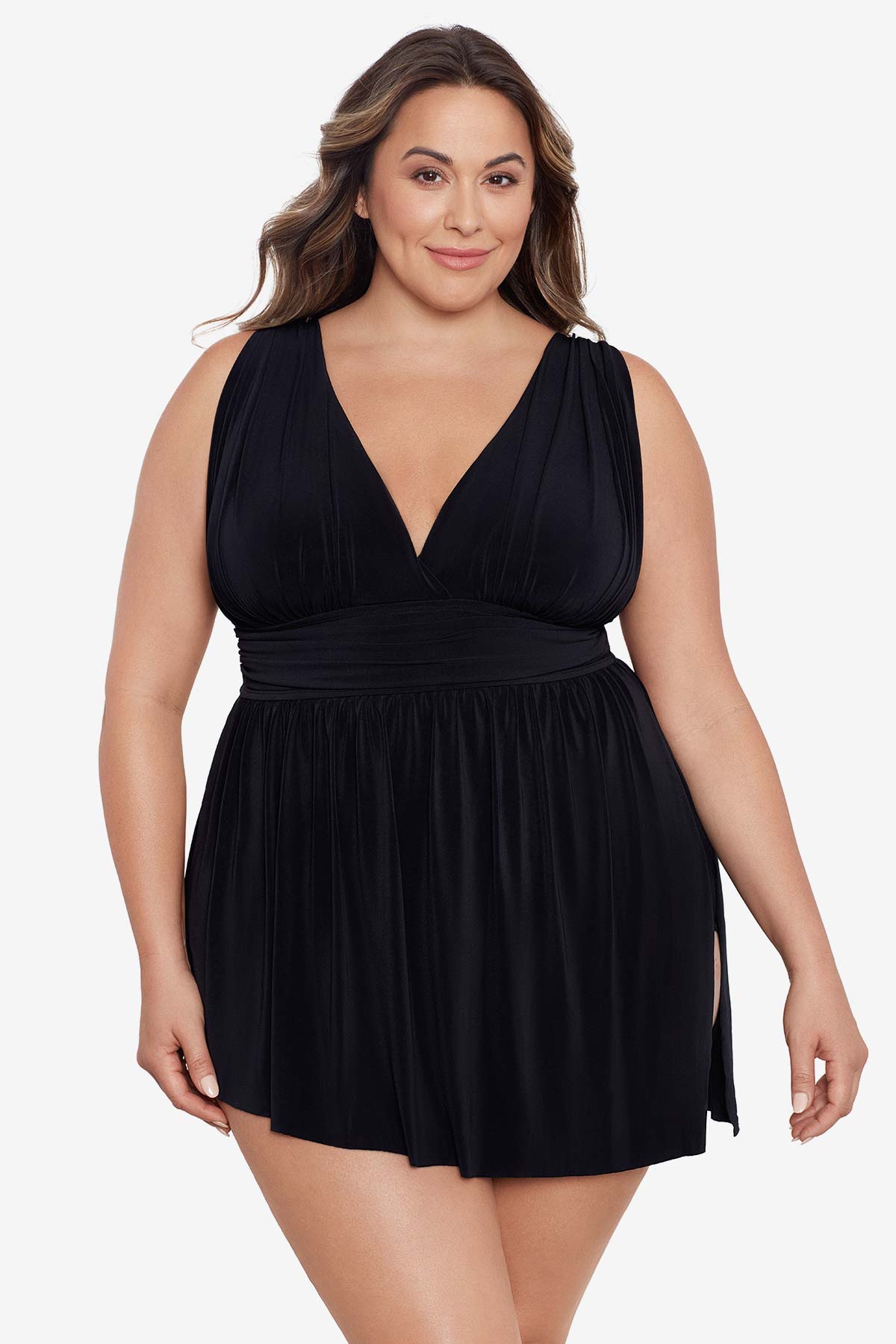 Goddess Flyaway Swim Dress in Night Gala