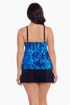 Back view of Ruffle Faux Skirtini in Purrfect Skin