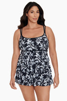 Triple Tier Swim Dress in Caprice