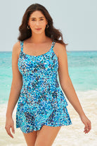 Triple Tier Swim Dress in Fanciful
