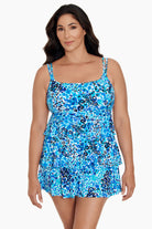 Triple Tier Swim Dress in Fanciful