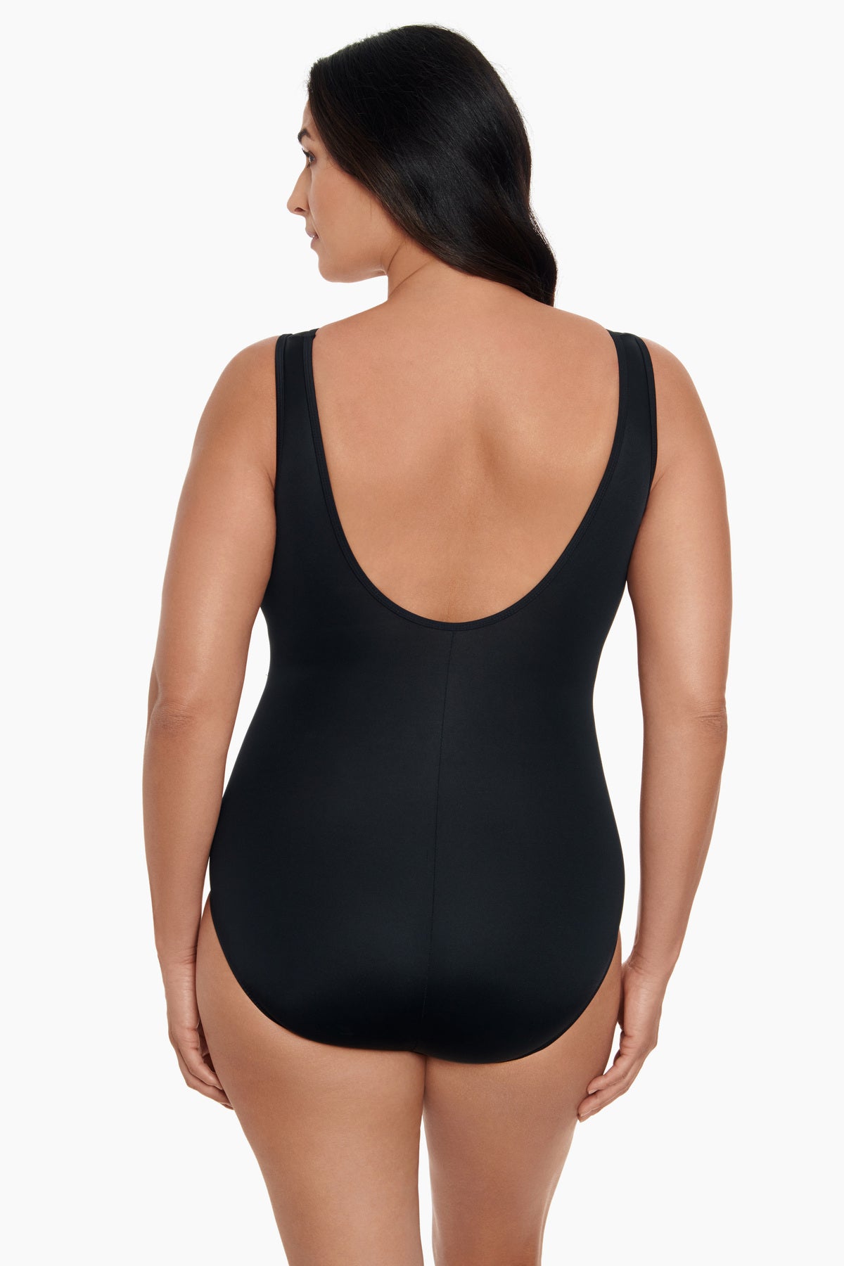 Back view of Mesh High Neck One Piece in Party Animal