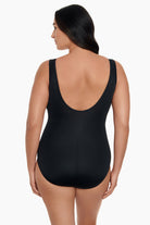 Back view of Mesh High Neck One Piece in Party Animal